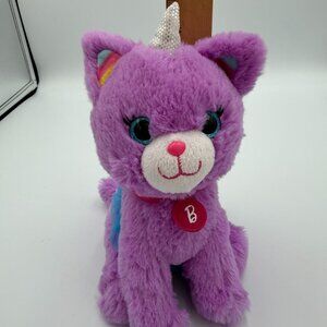 Barbie Pets 8" Unicat Unicorn Cat Plush Toy Mattel 2020 Purple Stuffed Animal